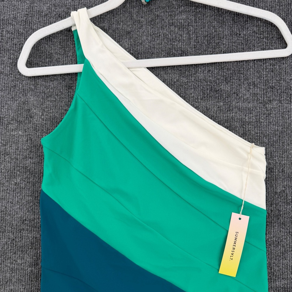 Summersalt The Long Torso Sidestroke One Shoulder One Piece Swimsuit Sz 10L NWT - Picture 3 of 11